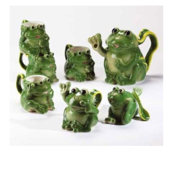 Green Frogs Tea Set - Picture 1 of 1